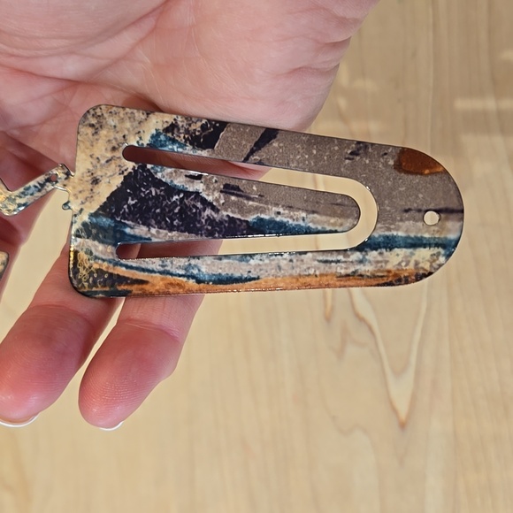 2 Metal bookmarks, enamel coated, multicolored - Picture 8 of 10